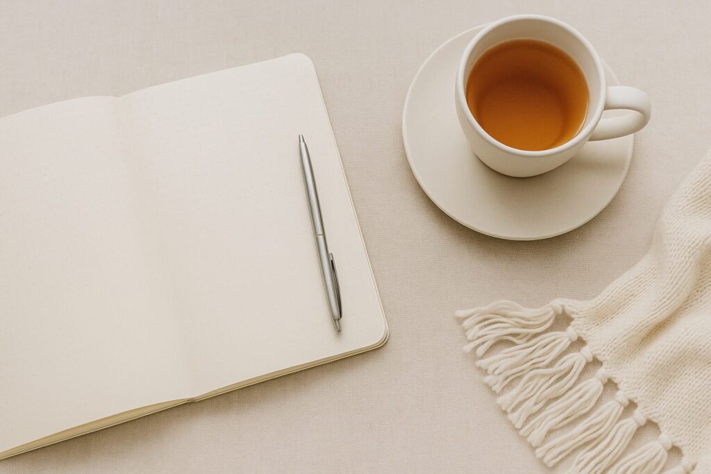 “Stress management tools like journaling and grounding techniques”