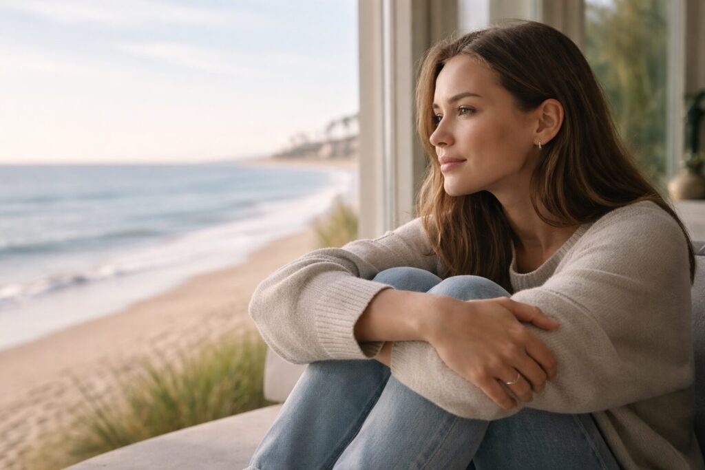 What OCD Intrusive Thoughts Really Mean (and How Therapy Helps in Hermosa Beach) 2 Person experiencing intrusive thoughts related to anxiety and OCD