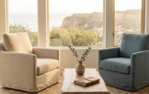 What EMDR therapy feels like: a calm room set up for a session
